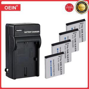 충전기 포함 SLB-07A 카메라 배터리 삼성 PL150 ST45 TL90 4 개
