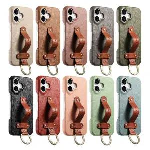 [유니커블]갤럭시 s26 s25 s24 s23 울트라 플러스 가죽 핑거 스트랩 밴드 링 고리 슬림 가죽 케이스