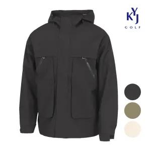 김영주골프 봄가을 아웃포켓 후드집업 바람막이 남성 점퍼 DQSMJP04