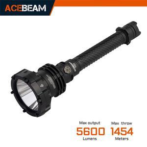 ACEBEAM P20 전문가용 장거리 손전등 5600 루멘 1454 미터 USB-C 충전식 배터리 SFT-90 전술