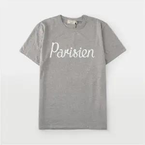 메종키츠네 파리지엥 로고 남녀공용 반팔 티셔츠 AM00101KJ0008 GRM