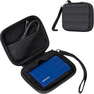 삼성 T7 실드 외장 SSD용 프로케이스 휴대용 케이스 솔리드 스테이트 드라이브 USB 3.2 1TB 2TB -블랙