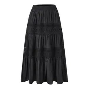 레이스 허리 밴딩 캉캉 롱 스커트 TY2SK005L0)