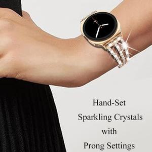 삼성 갤럭시 워치8 44mm 다이아몬드 스트랩 럭셔리 여성용 메탈 팔찌 클래식