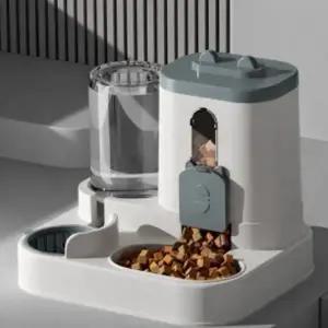 일체형 반려동물 자동 급식기 중력 강아지 자동 급식기 고양이 사료