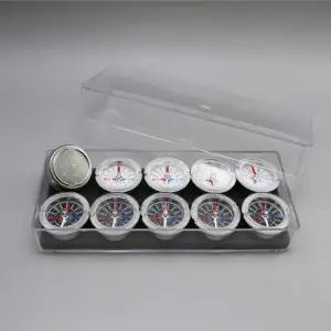 10개입 4cm 철제 원형 나침반 자석 전류 방위 실험 축