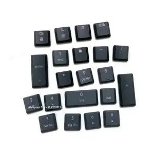 Logitech MX Mechanical 용 교체 키보드 노트북 키 및 클립 1 2 3 4 5 6 7 8 9 0 del Cap Keycap 및 힌지