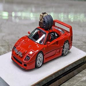 PGM 1:64 F40 크리스마스 에디션 합금 완전 개방형 한정판 999개 시뮬레이션 레진 합금 정적 자동차 모델