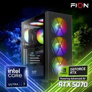 파이온PC 인텔 울트라7 265K RTX5070_12GB 32G SSD 1T 조립PC 게이밍 데스크탑 영상편집 컴퓨터 전문가 본체