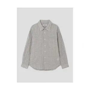 매장정품 에잇세컨즈 8SECONDS 오버핏 체크 셔츠 그레이 456364CCF3 679179