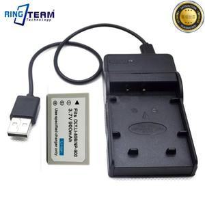 Li 80B Olympus 디지털 카메라 용 배터리 및 USB 충전기 (2-In-1) T-100 X-960