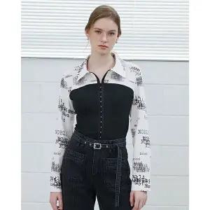[에고이스트](대전신세계)백 레이스업 블라우스 (ER3WB860)