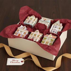 크리스마스 홀리데이 빌리지 스파이스 하우스 세트 세라믹 계절 장식품 시나몬 슈가 주방 수납 테이블