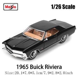 Maisto 1:26 뷰익 리비에라 고정밀 다이캐스트 모델 자동차 컬렉션 선물