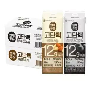연세 고단백 아몬드잣+검은콩 190mlx48