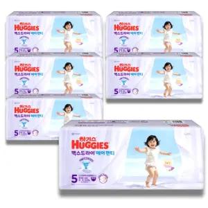 하기스 2026 맥스드라이 에어 팬티 5단계 (공용) 40매 6팩 (대용량)