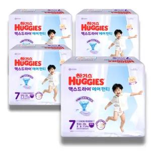 하기스 2026 맥스드라이 에어 팬티 7단계 (공용) 28매 4팩