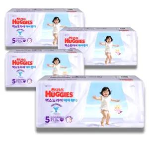 하기스 2026 맥스드라이 에어 팬티 5단계 (공용) 40매 4팩