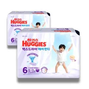 하기스 2026 맥스드라이 에어 팬티 6단계 (공용) 33매 2팩