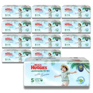 하기스 2026 네이처메이드 썸머 팬티 5단계 (공용) 40매 12팩 (특대용량)