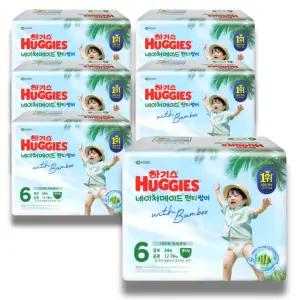 하기스 2026 네이처메이드 썸머 팬티 6단계 (공용) 34매 6팩 (대용량)