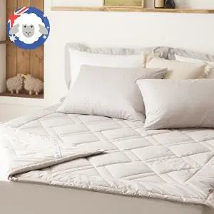 [에어룸]에어룸 고밀도 순면 호주산 양모100 볼륨패드 Q