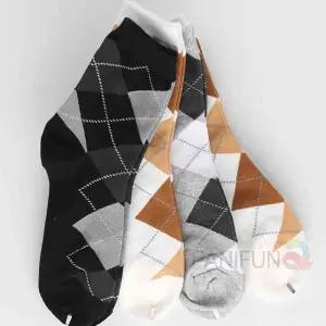 여자 아가일 양말 3종 5켤레 패션 캐주얼 중목 장목 여성양말 예쁜 면양말 가을 긴양말 봄양말 케쥬얼 귀여