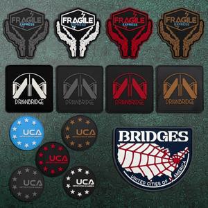 A데스 스트랜딩 PVC 소재 부드러운 고무 모랄 배지 패치-야광 효과가 있는 스티커, 모자, 의류, 배낭, 재킷