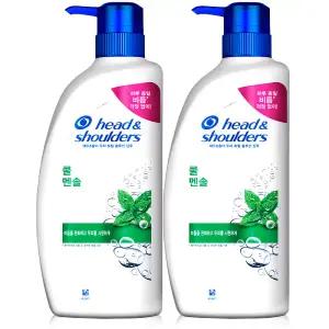 헤드앤숄더 쿨 멘솔 샴푸 850ml 2개