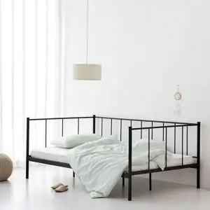 철제 침대 프레임 낙상방지 가드형 슈퍼싱글 데이베드 침대 메탈 어린이 아동