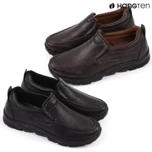 행텐 남성 HT-071 가죽 로퍼 슬립온 2종 블랙 브라운 쿠션 작업화