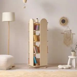 [인터데코]공간활용 좋은 책정리 회전형 책장 4단 P0000CEF