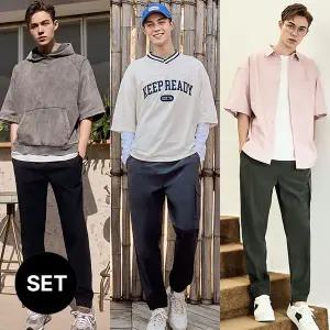 펠틱스 남성 베이직 밴딩 조거 팬츠 3종세트