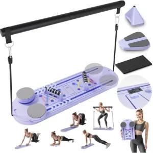 필라테스 리포머 브르베니우 다기능 보드 타이머 카운터 휴대용 전신 운동 핵심 접이식 여성 중심 피트니스