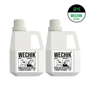 위칙 9중효소 EM Plus 세탁세제 1.5L 2개