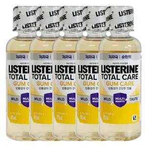 리스테린 토탈케어 검케어 마일드100ml X 5개