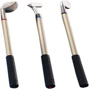 OSOLADY 골프 볼펜 세트 3pcs 실물과 같은 클럽 디자인 장식용 책상 펜 사무실 및 학생용 상 중립 잉크