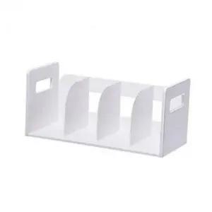 ( )소형 모던 책상 깔끔 책꽂이 플라스틱 정리용 수납함 다용도