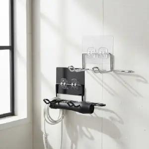 욕실 스테인리스 헤어 드라이어 걸이 고데기 정리대 무타공 벽걸이 홀더