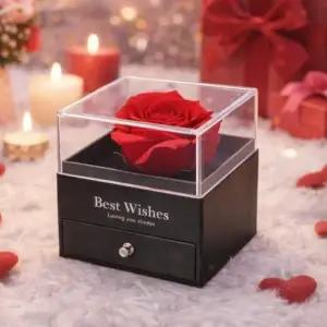 ( )귀걸이정리 주얼리박스 액세서리 반지 장미 수납함