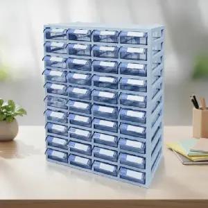 ( )투명 서랍 정리함 4x10 다용도 소품 보관함 데스크 사무용 수납 케이스