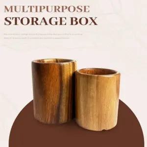 아카시아 다용도통 물빠짐수저통 주방다용도통 웰빙다용도통