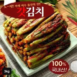 여수 노지 햇 갓김치 3kg
