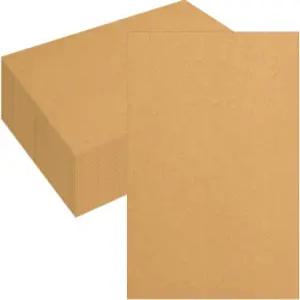 얇은 칩보드 시트 8.5 x 11 고펀 크래프트 공예용 100팩 22pt/0.5mm 경량 북보드 책 제본 배송 및 프레임