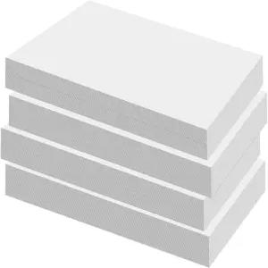 PINGEUI 50장 3 x 5 인치 화이트 칩 보드 중간 무게 시트 스크랩북용 카드보드 프레임 아트 프린트 DIY