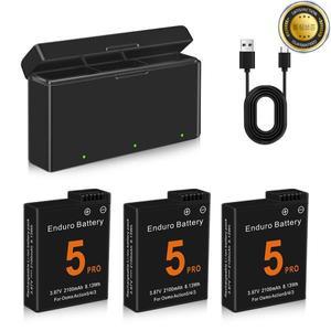 DJI Osmo Action 5 Pro 4 배터리 충전기 2100mah 3 카메라 액세서리