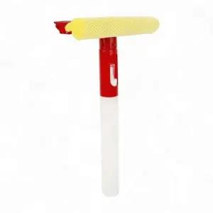 분무 일체형 창문 유리 청소 스퀴지 물총 세척 청소솔 막대형 닦이기