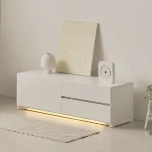 가구 미온 조명 LED 서랍 TV다이 수납 거실장 1200