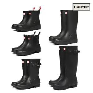 [헌터] 남성 여성 플레이 오리지널 숏 톨 레인부츠 택1( WFT2007RMA-BLK / WFS2020RMA-BLK)