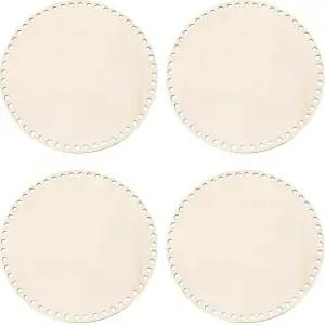 크로셰 바구니용 8.8인치 원형 나무 바닥 베이스 만들기 DIY 공예 직조